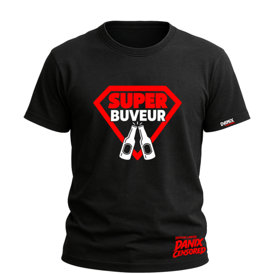 T-shirt “SUPER BUVEUR” – Parodie drôle inspirée de Superman